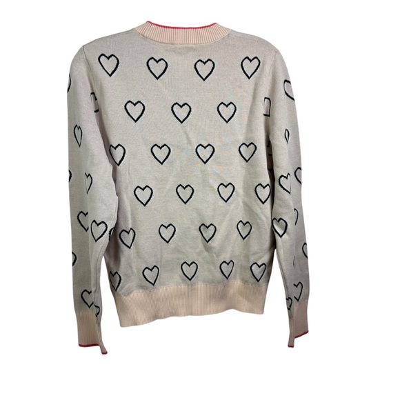 Roller Rabbit Pink Hearts Intarsia Sweater In Nocolor - Picture 3 of 6